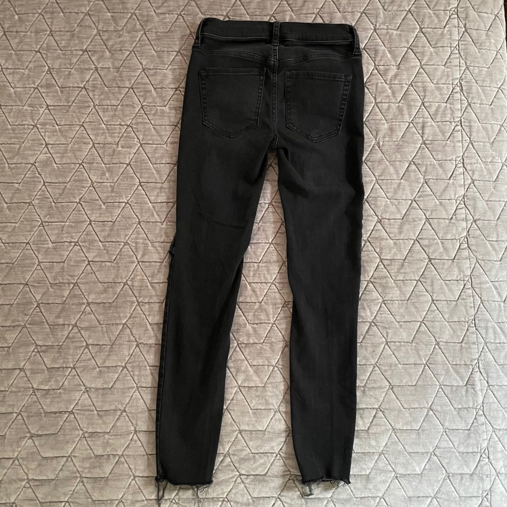 Distressed Button Fly Jeans - Picture 3 of 5